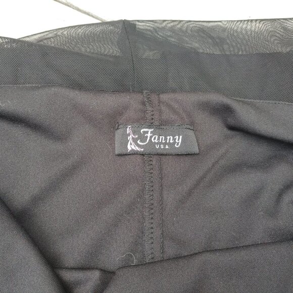 Vintage Fanny USA Sexy Gown Slip Dress Halter Dress BLACK Size Small - Picture 4 of 6